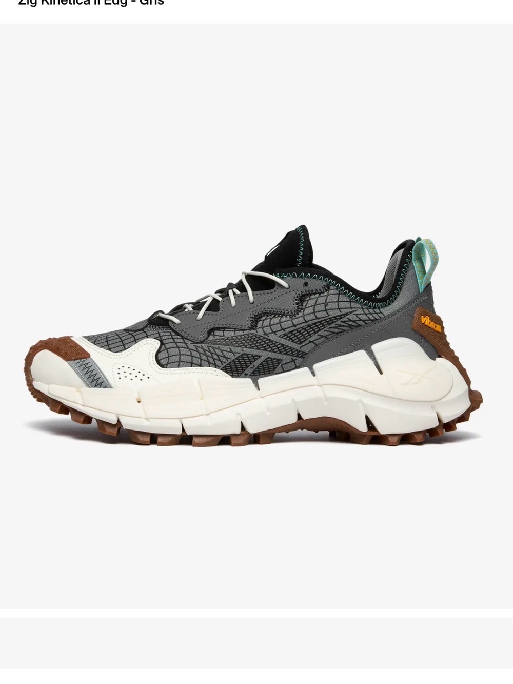 REEBOK ZIG KINETICA Il - Gray/White/Brown